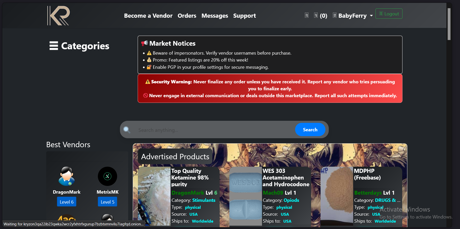 Kryzon Market: Secure Darknet Marketplace - TorConnect Guide