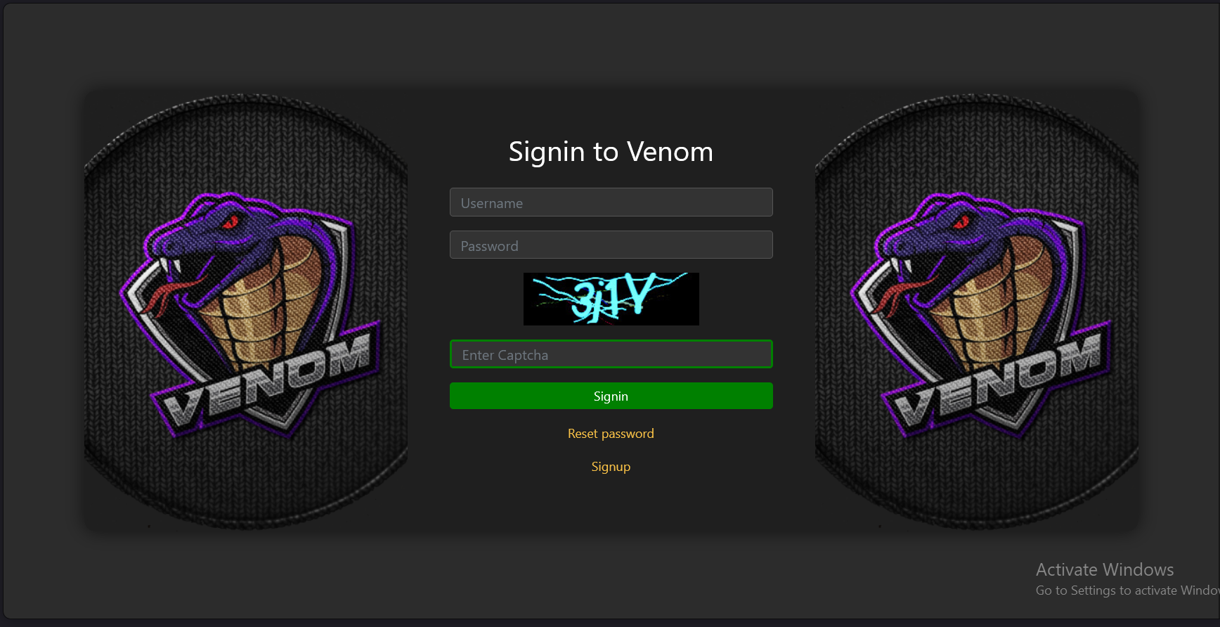 Venom Security Features
